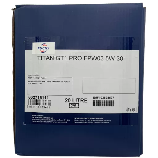 FUCHS TITAN GT1 PRO FPW03 5W-30 20L motorolaj
