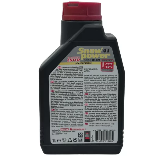 MOTUL Snowpower  4T  0W40  1L  (hószánolaj -60C)  motorolaj