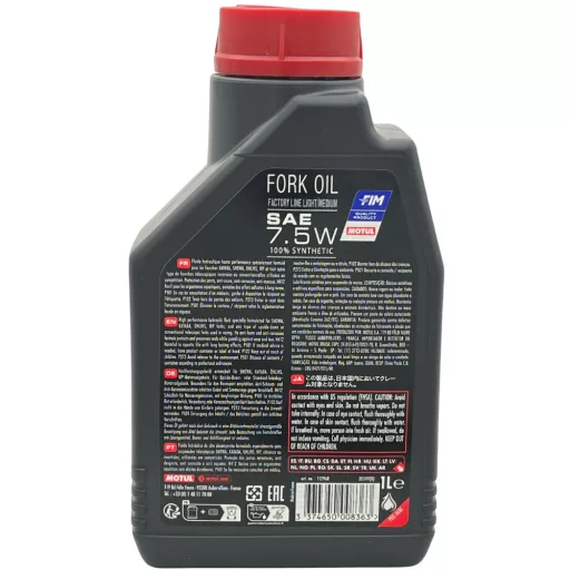 MOTUL Fork Oil Factory Line Light/Medium 7,5W 1L (új)