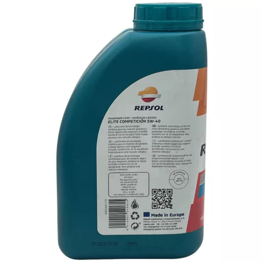 REPSOL Elite Competición 5W-40 1L motorolaj