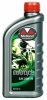 MIDLAND MOTORCYCLE 20W-50 akciós 1L (1 liter) / Motorkerékpár motorolaj (4T) - 20W-50